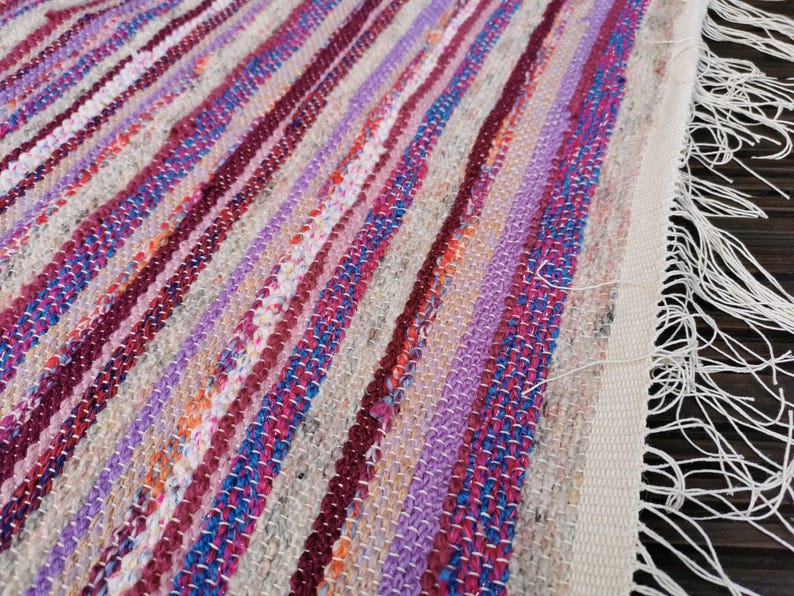 Washable rug, chindi rag rug, housewarming gift image 11