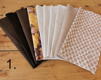 Fabric scraps bundle, 12&quot;x12&quot;, 10 pieces fat quarters for quilting