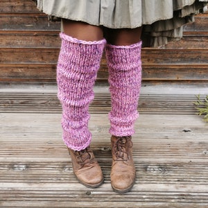 Boot cuffs, leg warmers, winter clothes, gift ideas for women Violet