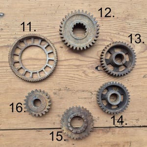 Metal gears sprocket, used industrial parts for steampunk art