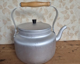 Vintage Camping Kessel, Herd Top Aluminium Teekanne