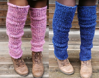 Jambières, revers de bottes en tricot, vêtements d'hiver pour femmes