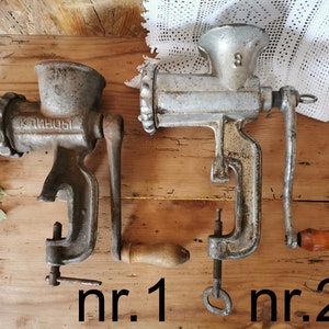 Vintage Fleischwolf, Fleischchopper, Fleisch-Mincer