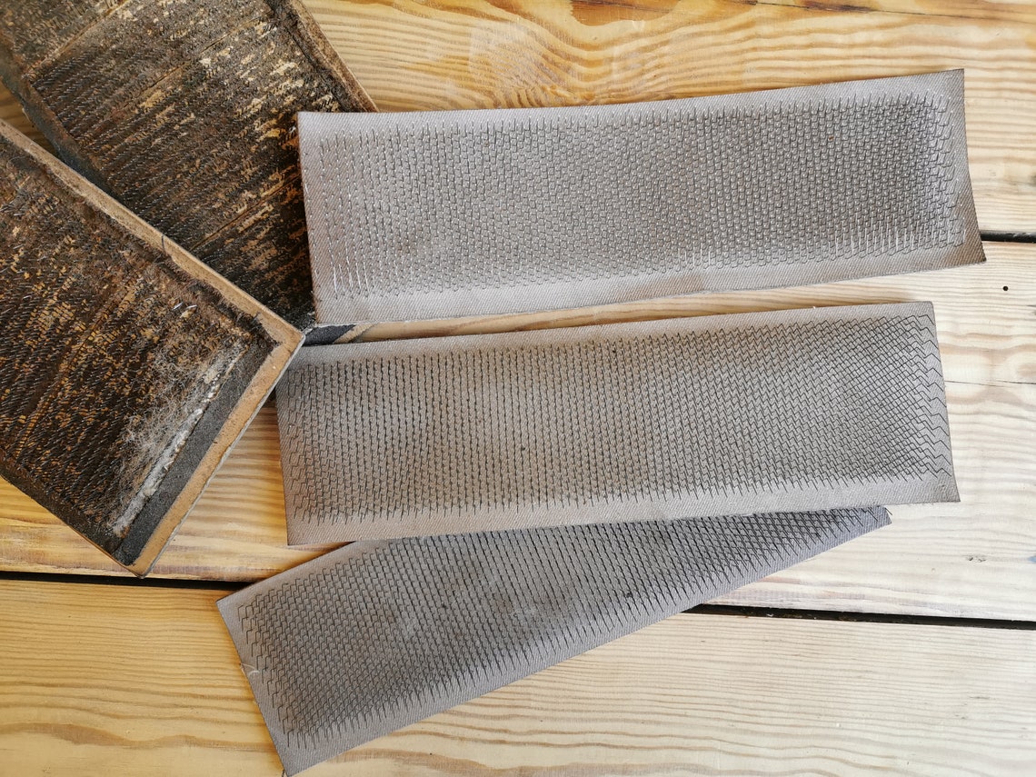 Antique wool hand carders with 3 new carding cloth Etsy