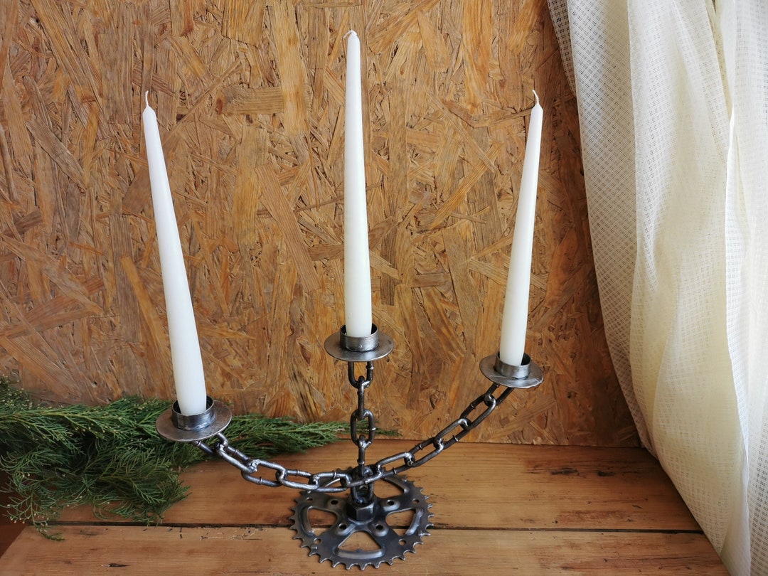 Candle Holder Fireplace Mantel Decor Housewarming Gift Etsy