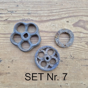Rostig metall, konstmaterial, reservdelsparti