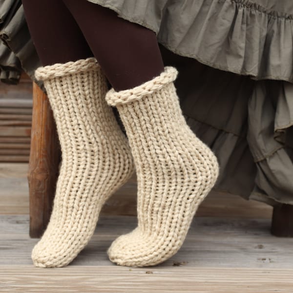 Wool tube socks, very thick winter socks