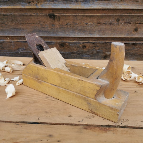 Vintage jack plane, wood hand plane, retro wood working