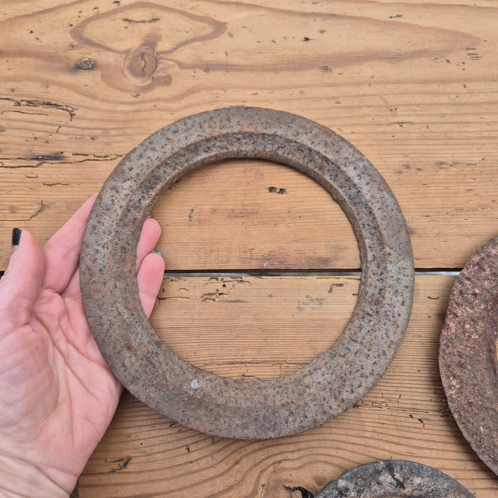 Rusty Metal Ring, Rusted Circle, Old Industrial Parts - Etsy