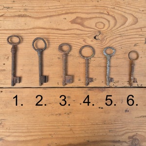 Small antique keys, skeleton keys, french farmhouse decor