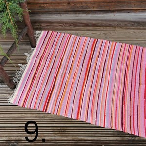 Washable rug, chindi rag rug, housewarming gift 9 = 42x30in/107x76cm
