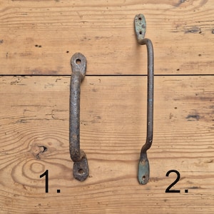 Poignée de porte de grange rouillée, poignée de porte, quincaillerie en métal vieillie