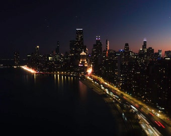 Chicago Gold Coast at Night