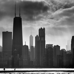 Silhueta do horizonte de Chicago