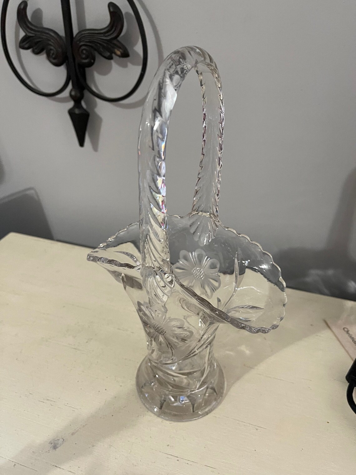 Crystal Bride Basket 12 Inch Tall Etsy