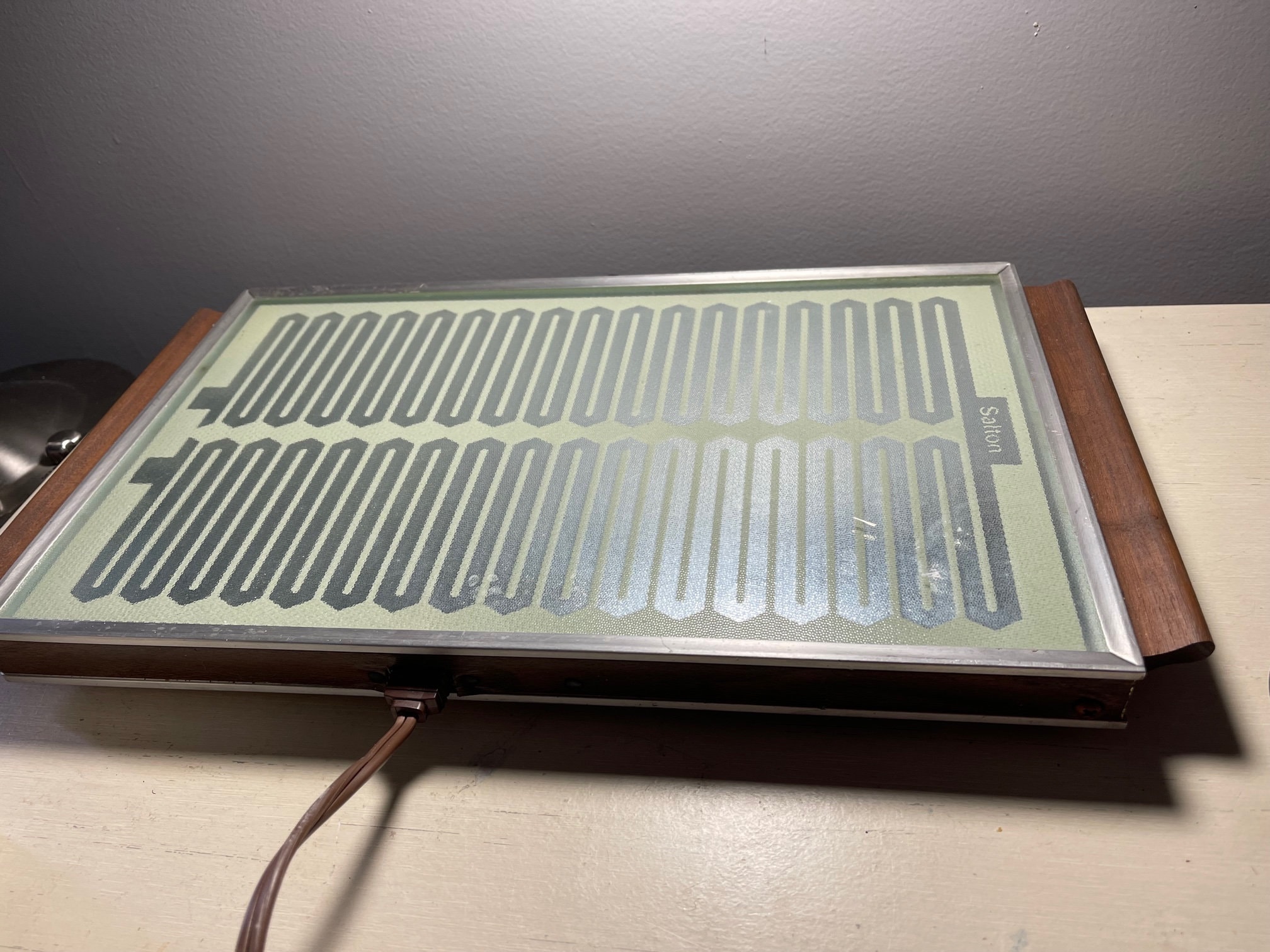 Mid Century Warming Tray with Wood Trim by Salton Etsy