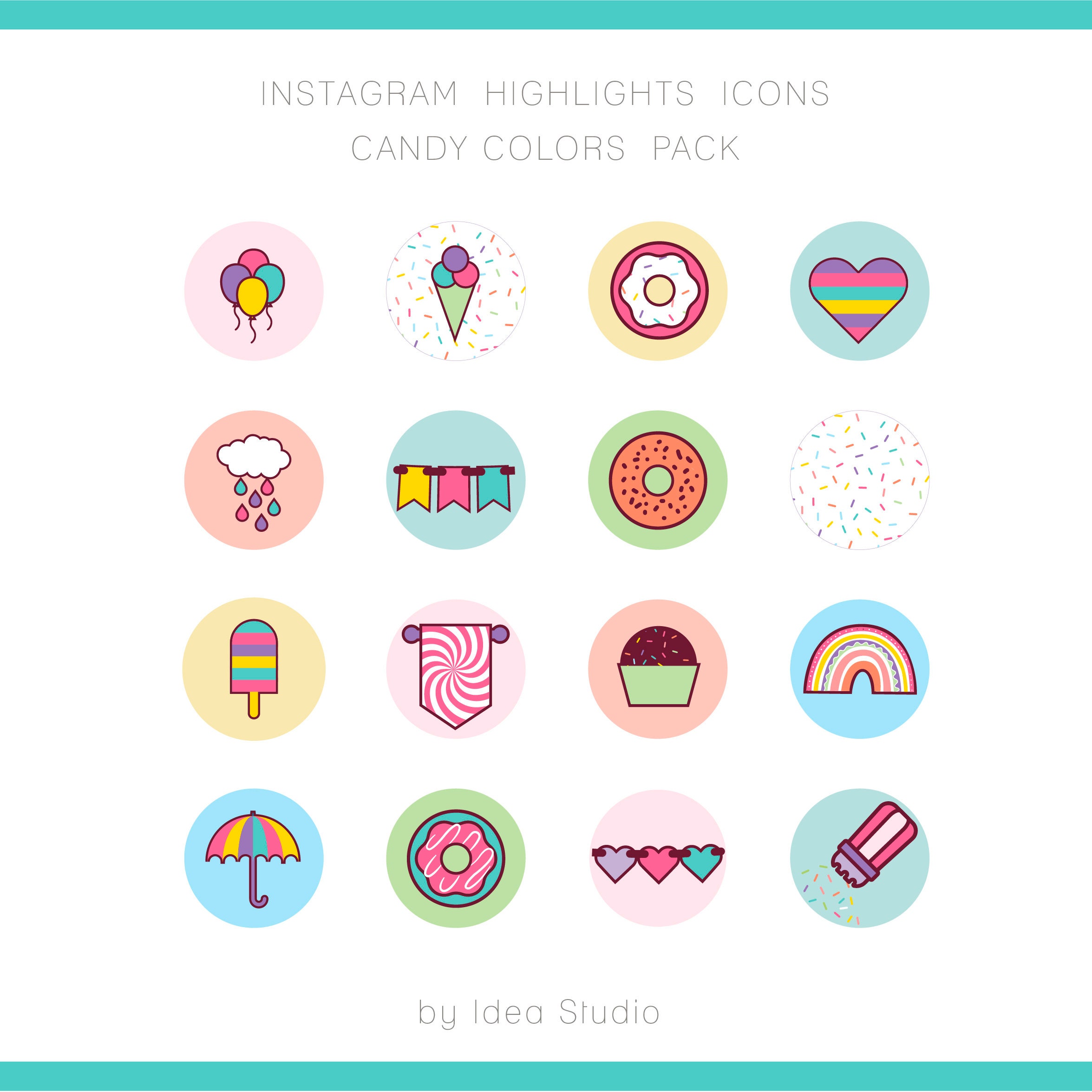 Candy Instagram Story Highlights Sweet Instagram Highlight Etsy Singapore