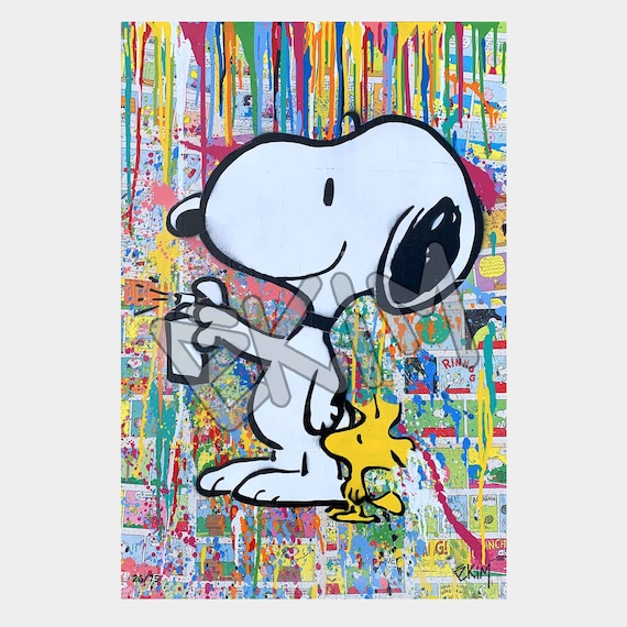 Snoopy Street Art Graffiti avec Woodstock Limited Edition - Etsy France