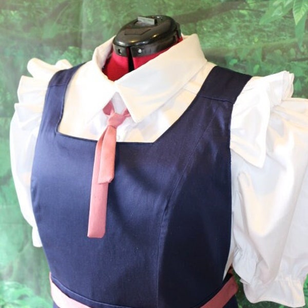 Tohru (Dragon Maid) inspired cosplay, shirt and pinnafore custom made, uk cosplay, dragon maid inspired cosplay, made in the uk.