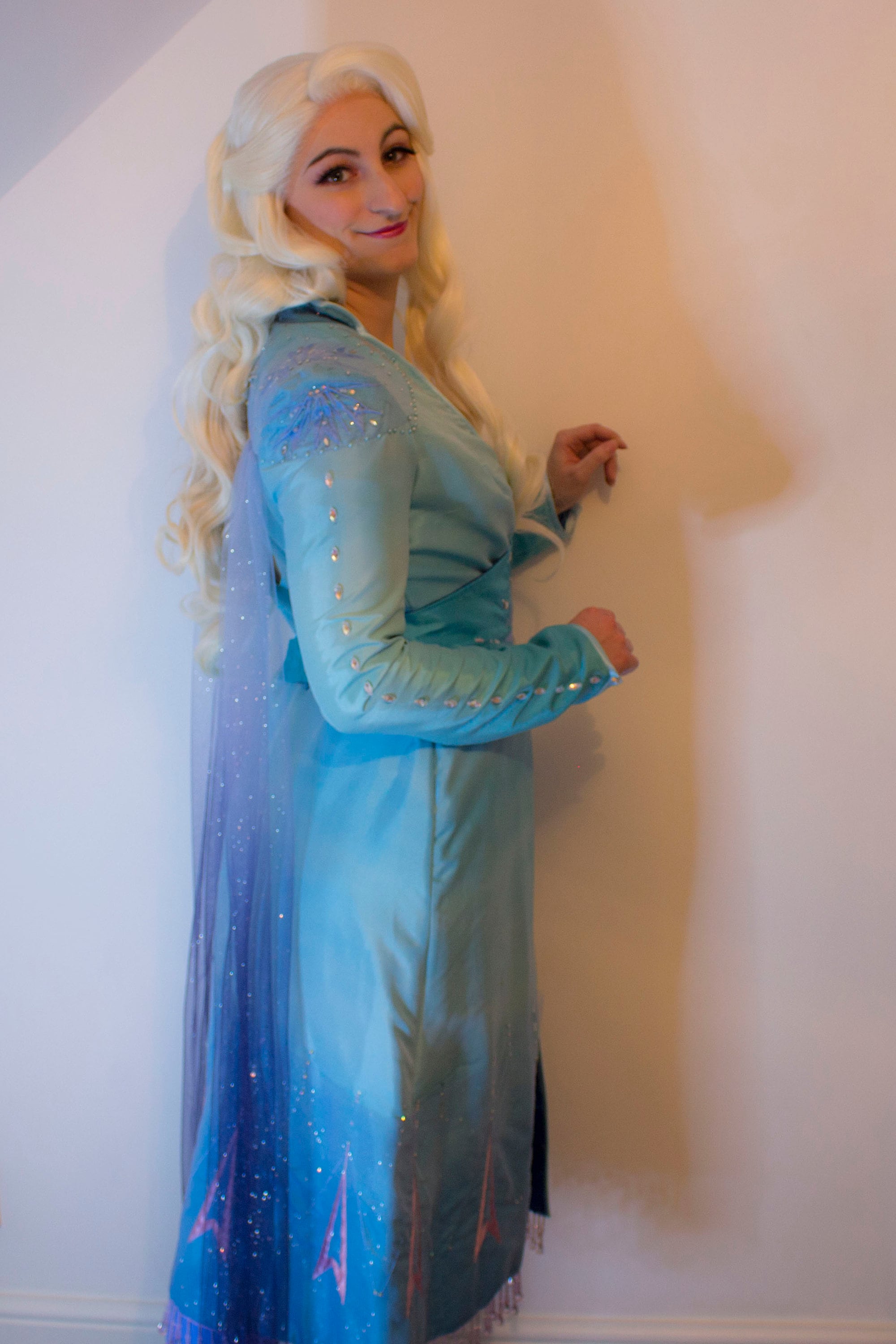 Disney Frozen 2 Princess Elsa Travel Dress Halloween Costume 4-6X #3856