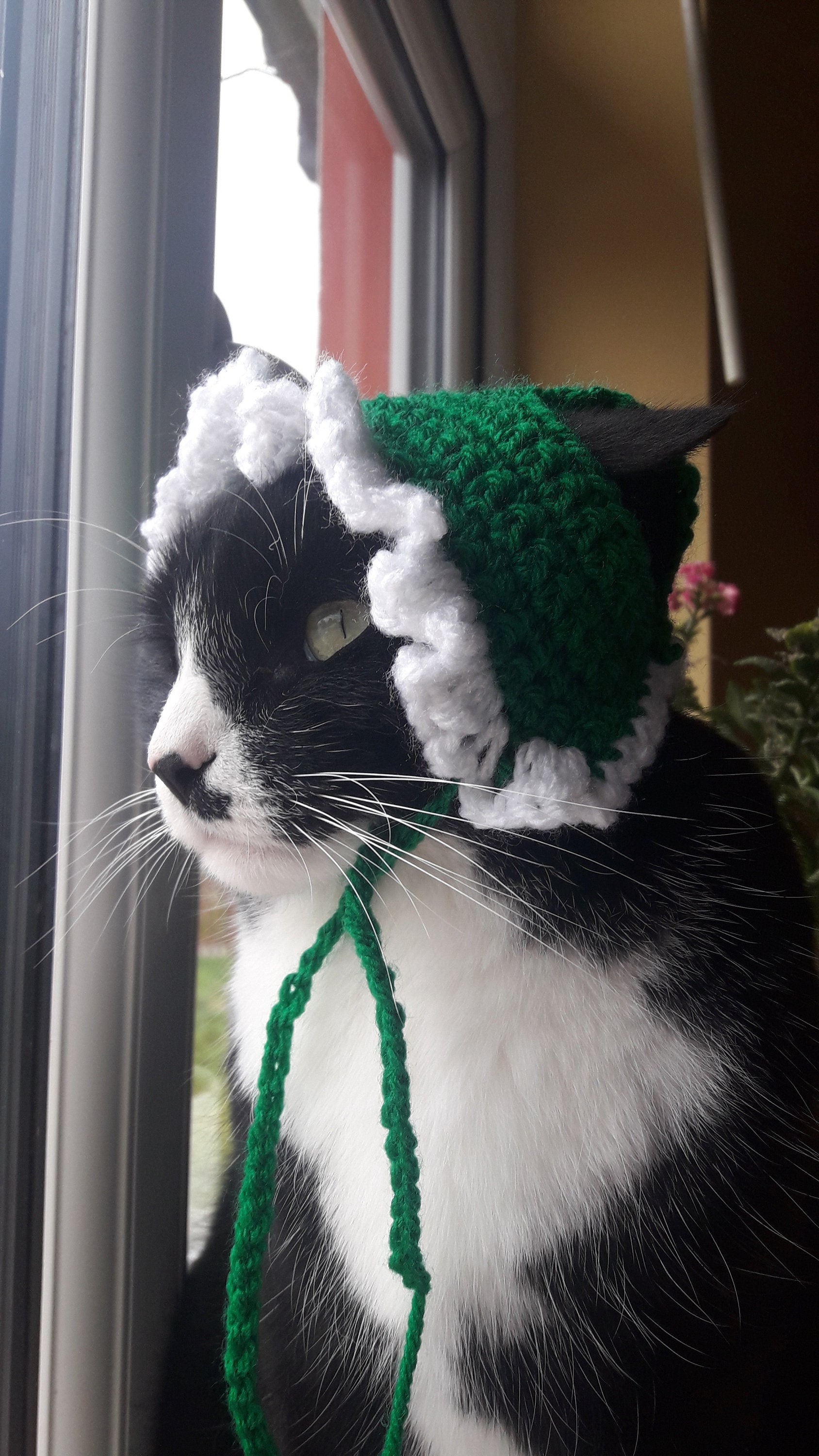 Collier de Noël pour chat en crochet - Idée cadeau pour chat