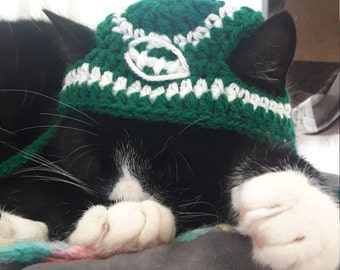 Rugby Pet hat/Irish Rugby cat hat/Rugby hat/Cat Hat/Cappello da gatto