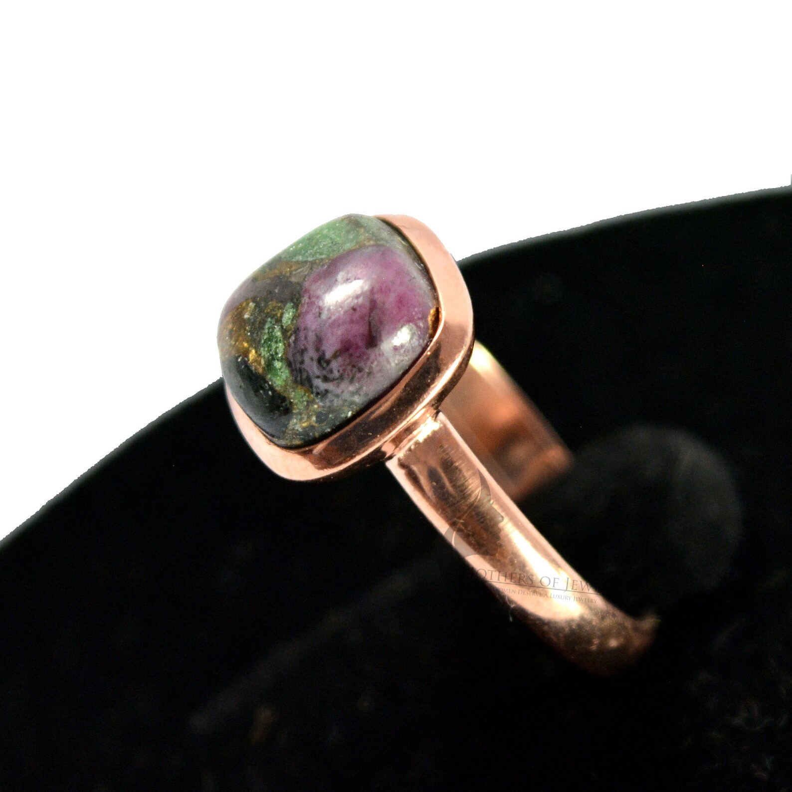 Ruby Zoisite Ring Beautiful Ruby Zoisite Copper Gemstone Etsy