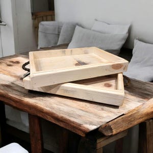 Whitewash Wooden Casserole Serving Tray – Farmhouse Carrier for 9x13 Pan