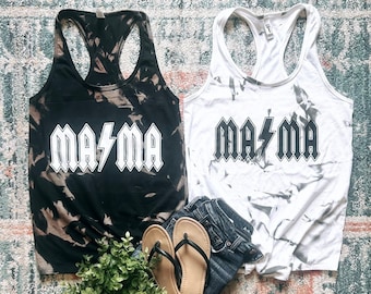 Acid washed Mama Tank Top