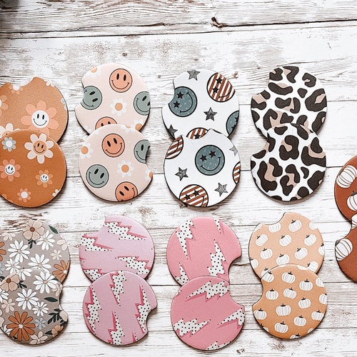 Car Coasters//boho Cup Holders Etsy