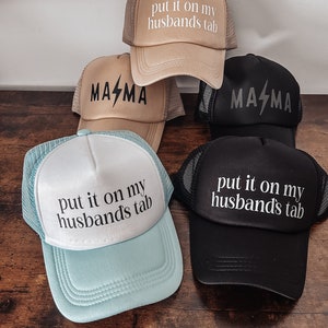 Trucker Hats//Mama hats//mama gift//put it on my husbands tab