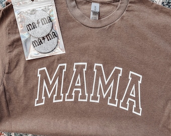 Mama tee//car coasters//Mama gift//Mama T-shirt