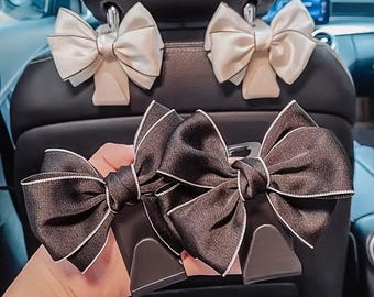 Bow car hooks/purse holder