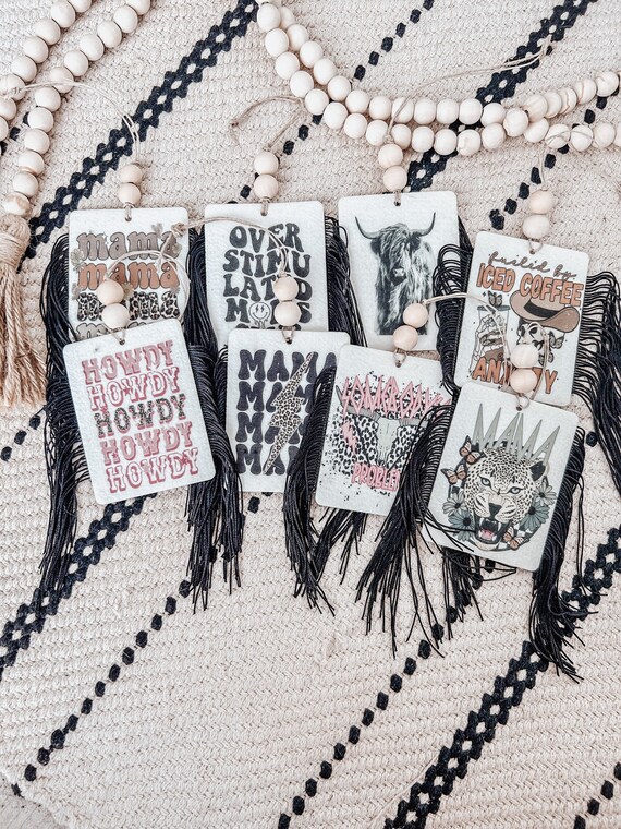 Western Boho felt Freshie//Car Freshener