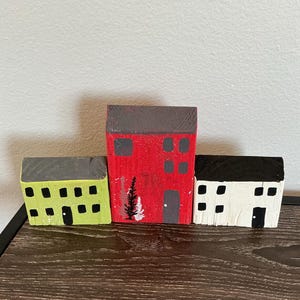 Christmas village set of three