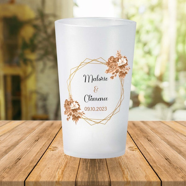 Gobelet Personnalisé Mariage - Ecocup Réutilisable - Mariage champêtre bohème