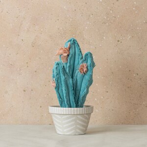 Fabric Handmade Cactus Plant - Home and Office Decor - Handmade Gift for Her - Home Accessories - Housewarming Gift - Artificial Plant