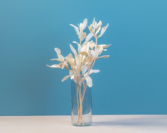 White leaves,Aesthetic Room Decor,Flower arrangements,Artificial flowers,Table centerpiece,Boho decor,Fake flowers,Faux flowers,Wedding gift