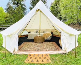 16 ft. Fernweh Bell Tent. A Canvas Yurt Tent Made For Long-Term Use, Outdoor Tent for Glamping & Camping