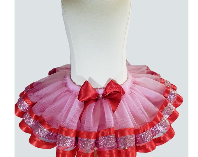 TUTU FOR GIRLS,Princess Tutu,First Birthday Tutu, Birthday outfit, Ribbon Trimmed tutu, Little girl outfit,Girls dancing Tutu, 18+24
