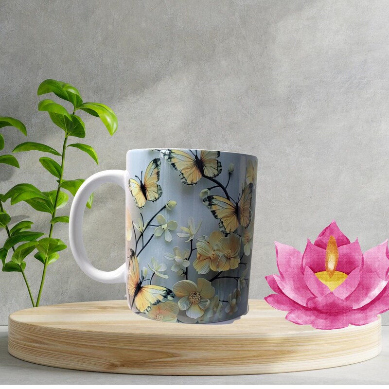 BUTTERFLY BLISS MEGA MUG main image 0
