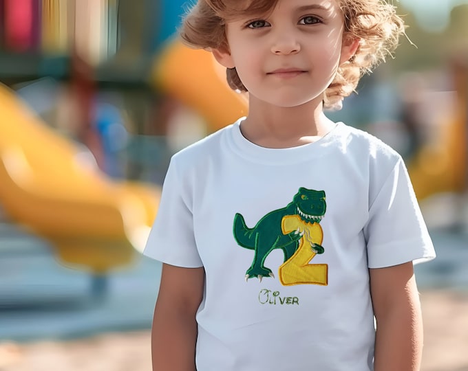 Dino-mite Birthday Tee - Personalized Toddler Shirt