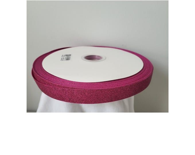 Rose garden 7/8" Glitter grossgrain ribbon for sewings, bow making crafts and more