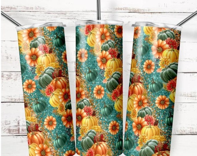 FALL PUMPKIN TUMBLER, Beautiful, Fall Season Tumbler,