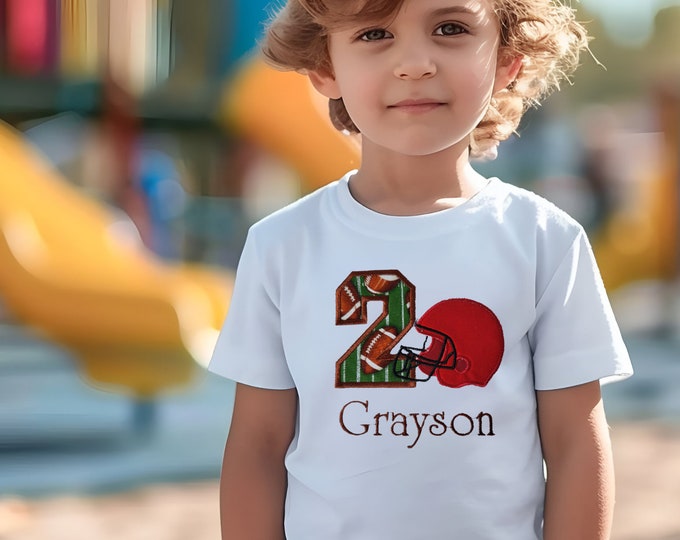 Personalized football Birthday Shirt for Boys