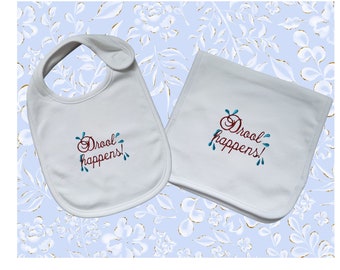 Embroidered Baby Bib,Burp Cloth , Funny Baby Bib, Welcome Home Baby , Newborn Gift,Baby Shower celebration,Take me Home Gift,Drool Baby Bib