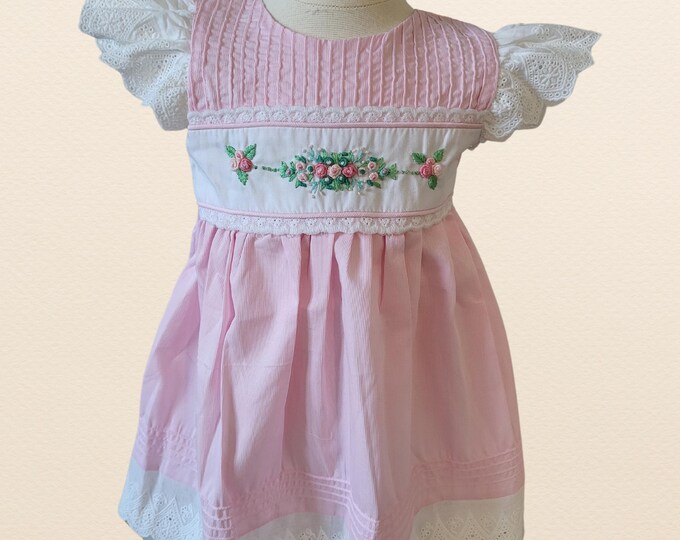 Easter dress,One-of-a-kind Hand Embroidered Dress for Summer Style