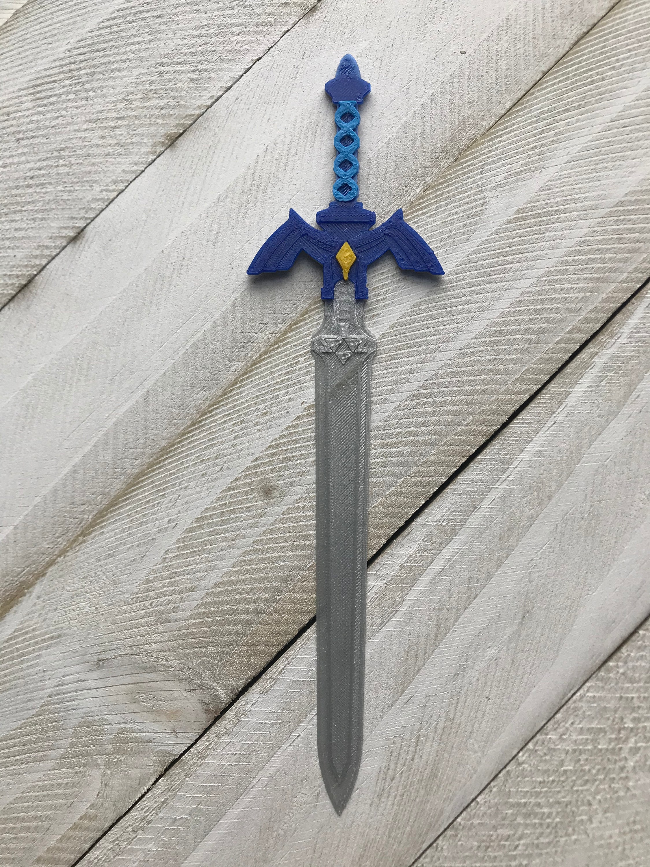 Legend Of Zelda Master Sword 3d Printed 3d Printing T Etsy