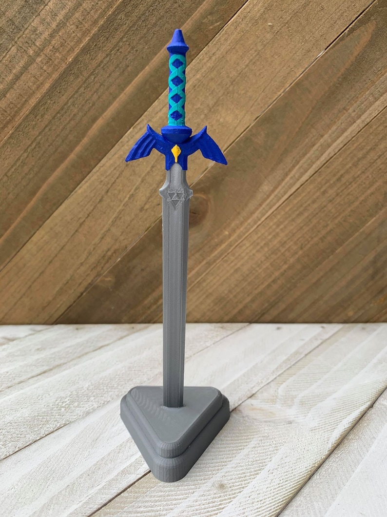 Legend Of Zelda Master Sword 3d Printed 3d Printing T Etsy