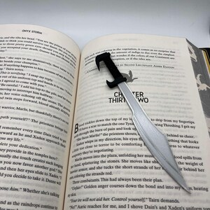 Spartan sword bookmark, bookmark, Sword bookmark, Fantasy bookmark, reader gift, for him, 3d Printed, 3d Printing, Gift, Birthday Gift,Sword